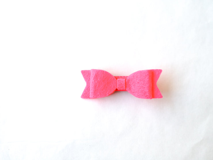 3pk Teeny Pip Clips : Black - Pink - Charcoal