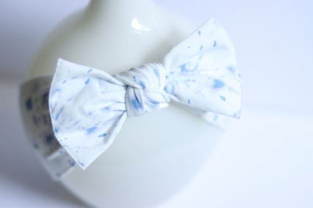 Blue Tie Dye Pippa Bow