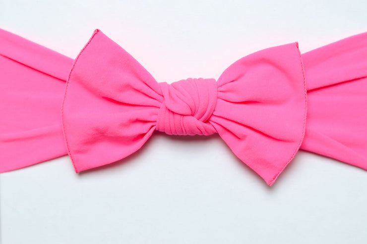 Neon Pink Pippa Bow