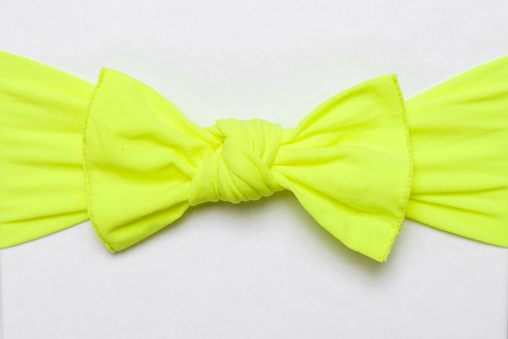 Neon Yellow Pippa Bow